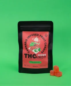 THCandy Truskawkowe 100 mg Konopne Gummies
